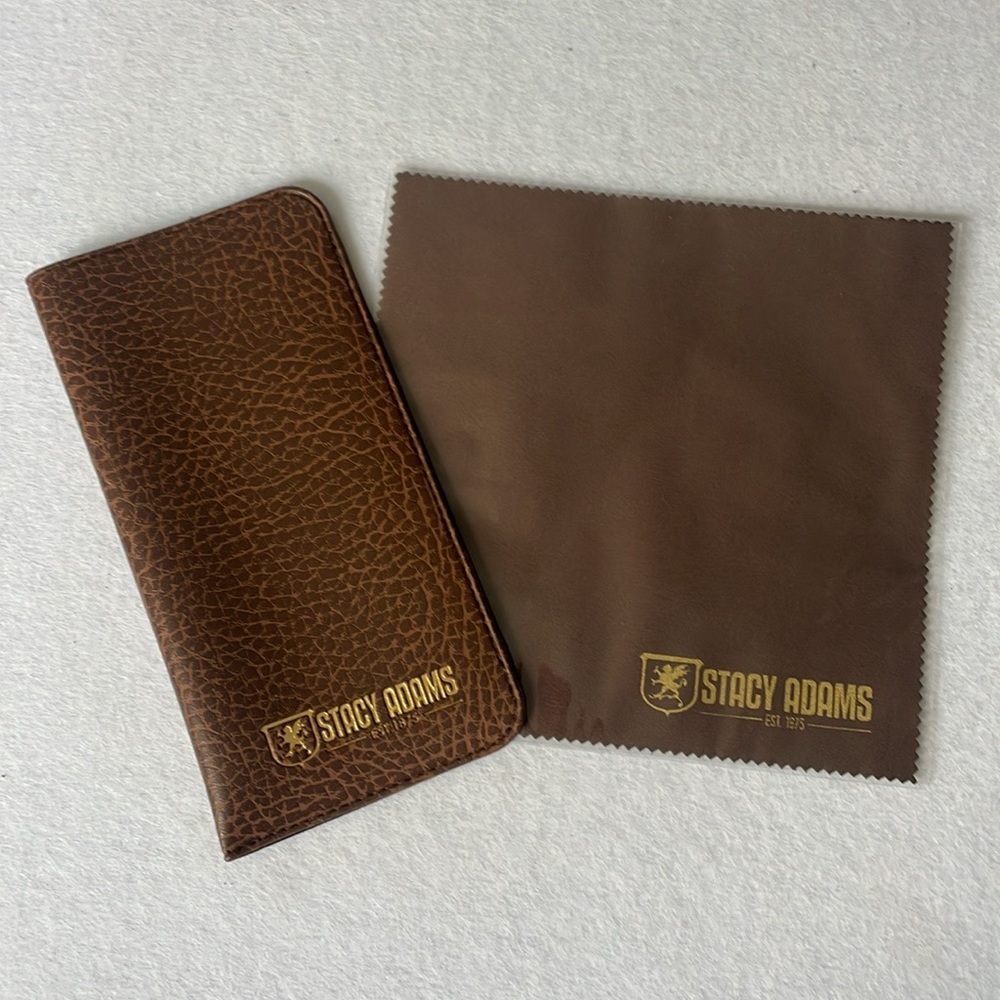 NWT Stacy Adams Glasses Case and Lens Cloth